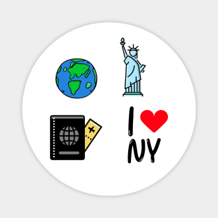 NYC Sticker Pack Magnet